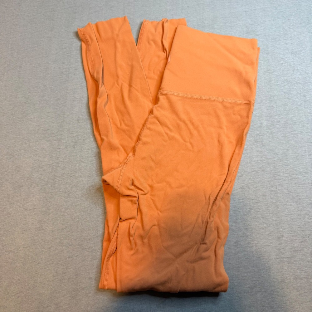 Nike Dri-FIT Womens High Waisted Orange Leggings Athletic Yoga Tights Small